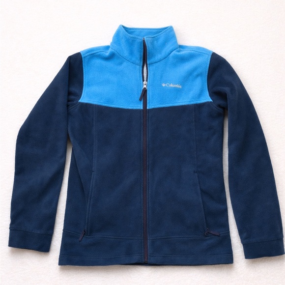 Columbia Two-Tone Blue Omni Heat Fleece Jacket - Picture 2 of 6